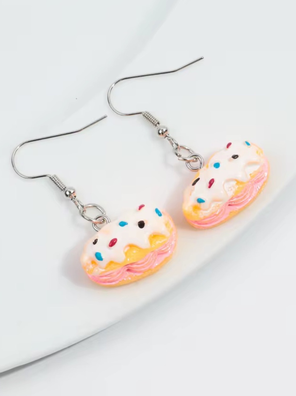 Donut Earrings Cute Dessert Jewelry Sweet Treat Style